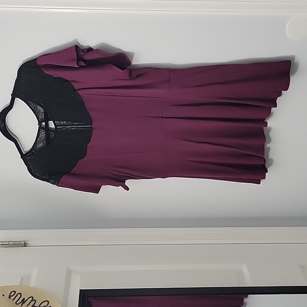 Plum lace top